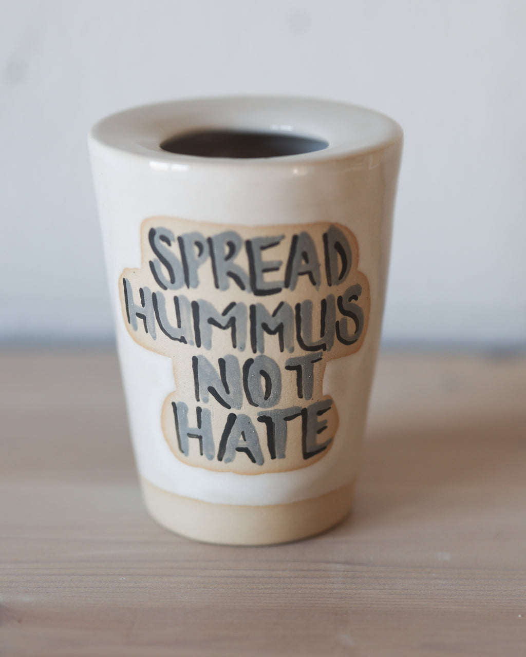 Vegan Travel Tumbler - Spread Hummus Not Hate