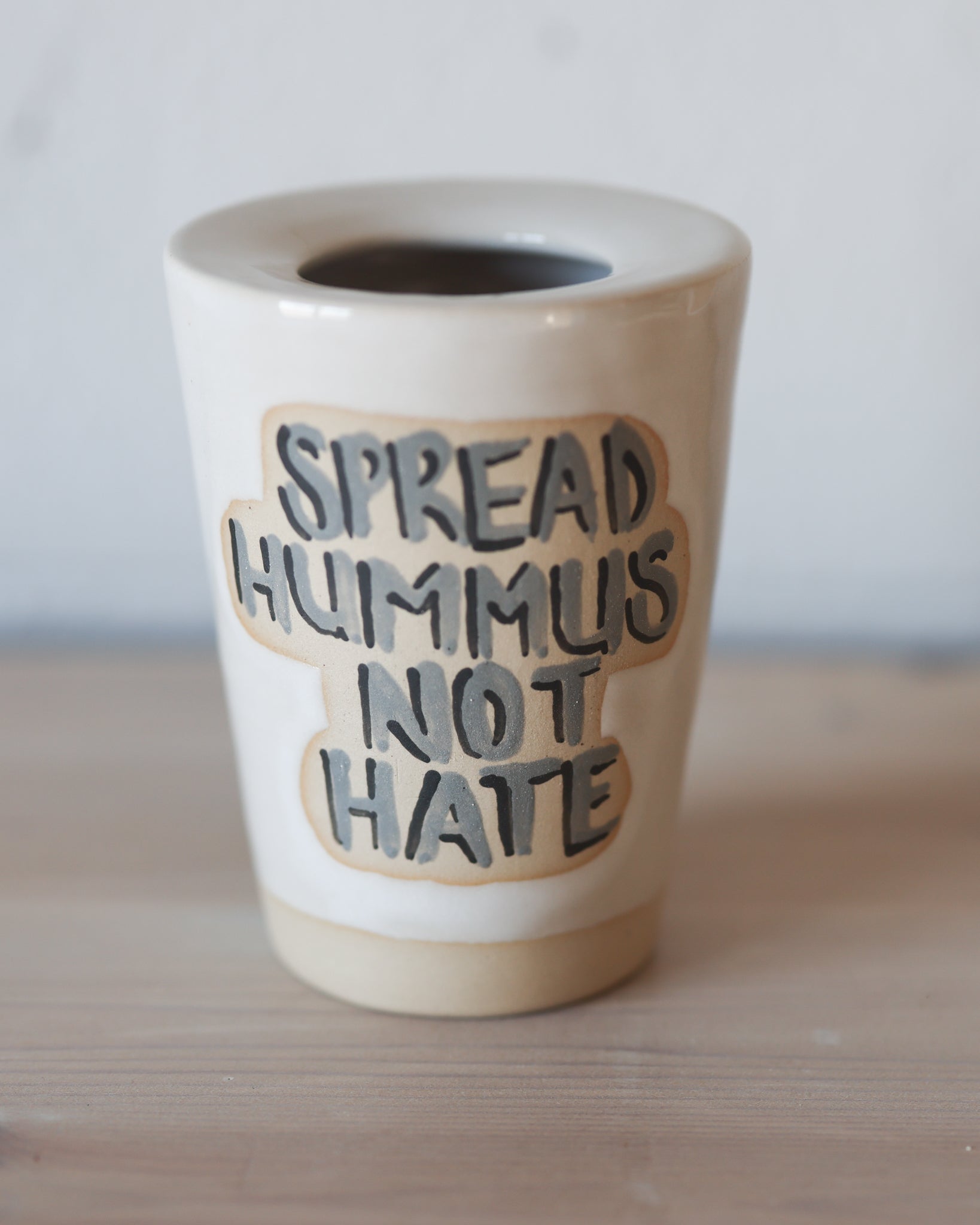 Vegan Travel Tumbler - Spread Hummus Not Hate