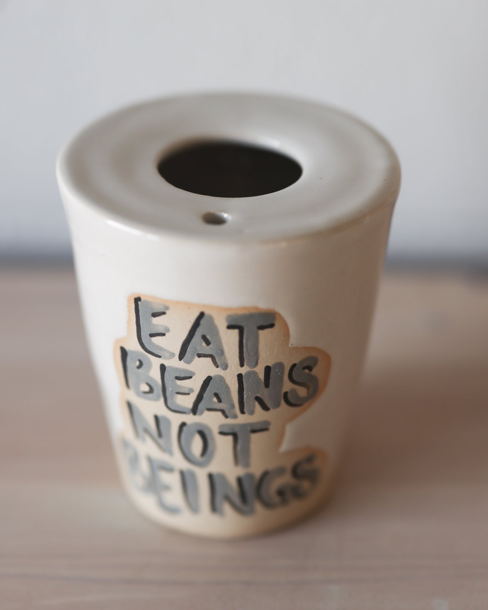 Vegan Travel Tumbler - Eat Beans Not Beings