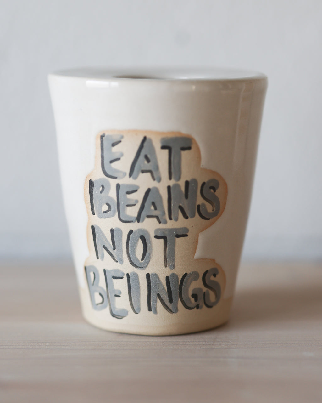 Vegan Travel Tumbler - Eat Beans Not Beings